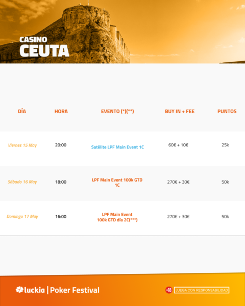 programación poker ceuta